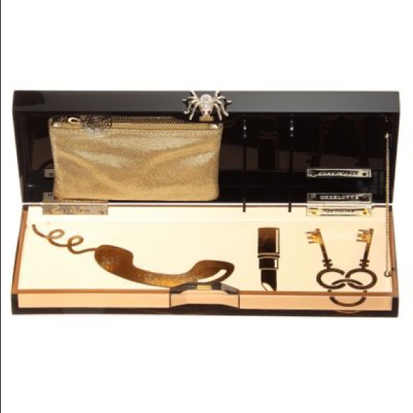Charlotte Olympia essential box clutch Lipstick keys phone - Picture 2 of 7